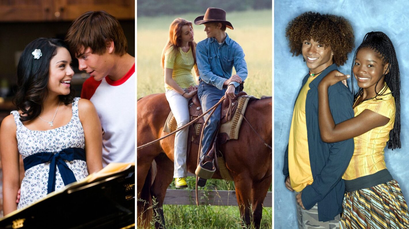 Vanessa Hudgens and Zac Efron in 'High School Musical 2,' Miley Cyrus and Lucas Till in 'Hannah Montana: The Movie'; Corbin Bleu and Keke Palmer in 'Jump In'