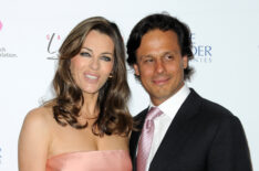 Elizabeth Hurley and Arun Nayar attend the Evelyn H. Lauder photo exhibition
