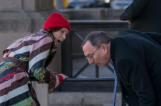 Carrie Preston as Elsbeth Tascioni and Michael Emerson as Judge Milton Crawford in 'Elsbeth' Season 2 Episode 18