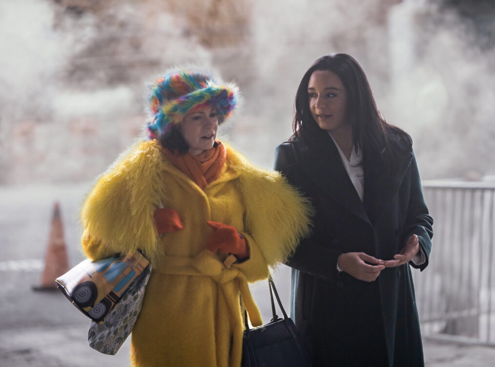 Carrie Preston as Elsbeth Tascioni and Carra Patterson as Kaya Blanke in 'Elsbeth' Season 2 Episode 19, 'I've Got a Little List'