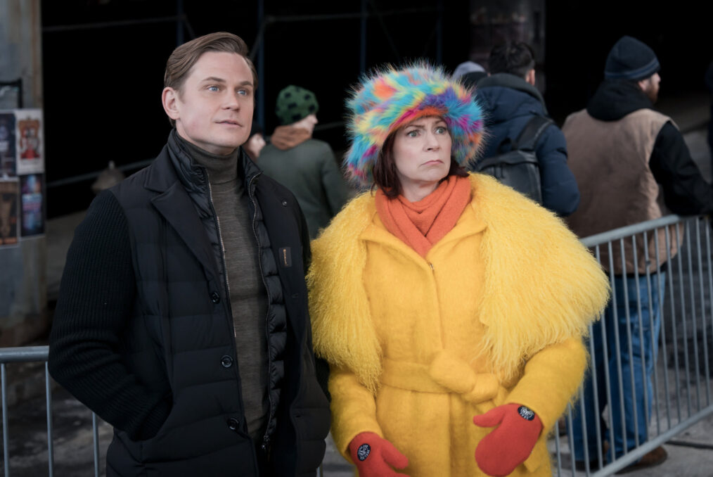 Billy Magnussen as Rod Bedford and Carrie Preston as Elsbeth Tascioni in 'Elsbeth' Season 2 Episode 19, 'I've Got a Little List'
