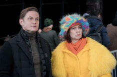 Billy Magnussen as Rod Bedford and Carrie Preston as Elsbeth Tascioni in 'Elsbeth' Season 2 Episode 19, 'I've Got a Little List'
