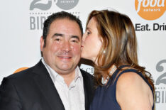 Emeril Lagasse and Alden Lovelace attend Food Networks 20th birthday celebration