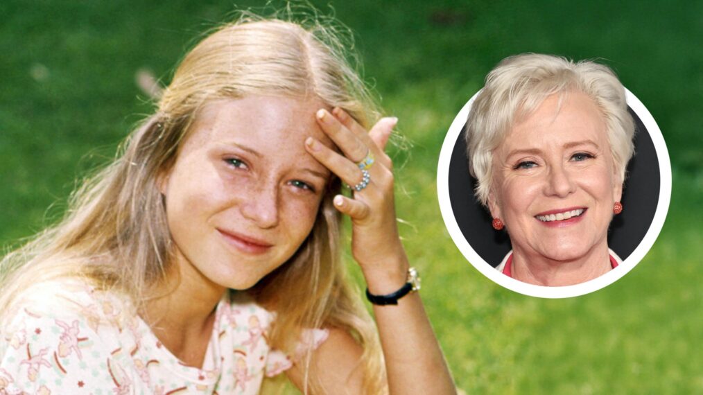 Eve Plumb from Brady Bunch now and then