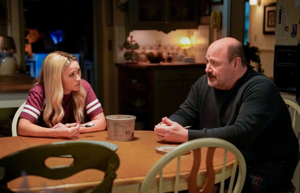 Emily Osment and Will Sasso in 'Georgie & Mandy's First Marriage' Season 1 finale