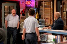 Will Sasso, Montana Jordan, and Jessie Prez in 'Georgie & Mandy's First Marriage' Season 1 finale