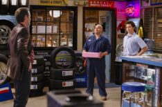 Matt Letscher, Jessie Prez, and Montana Jordan in 'Georgie & Mandy's First Marriage' Season 1 finale
