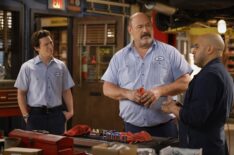 Montana Jordan, Will Sasso, and Jessie Prez in 'Georgie & Mandy's First Marriage' Season 1