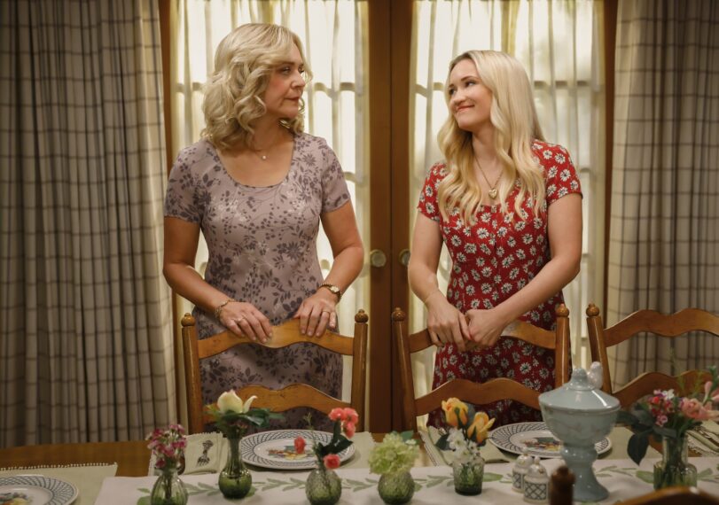 Rachel Bay Jones and Emily Osment in 'Georgie & Mandy's First Marriage' Season 1