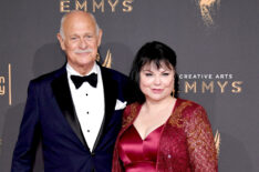 Gerald McRaney and Delta Burke attend day 2 of the 2017 Creative Arts Emmy Awards on September 10, 2017 in Los Angeles, California.