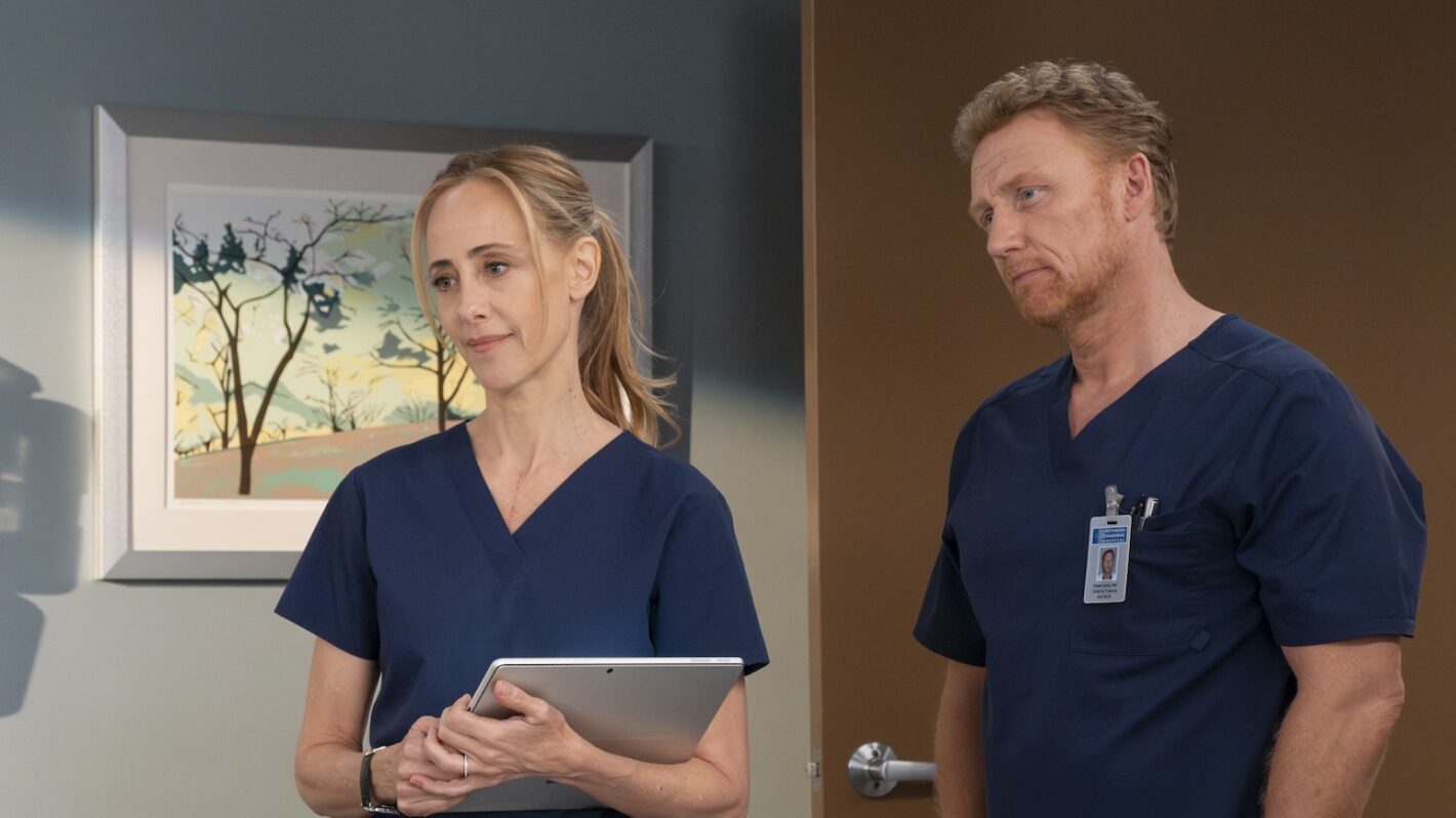Kevin McKidd and Kim Raver on 'Grey's Anatomy'