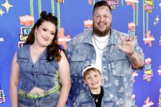 Bailee Ann DeFord, Jelly Roll, and Noah Buddy DeFord attend Nickelodeon Kids' Choice Awards