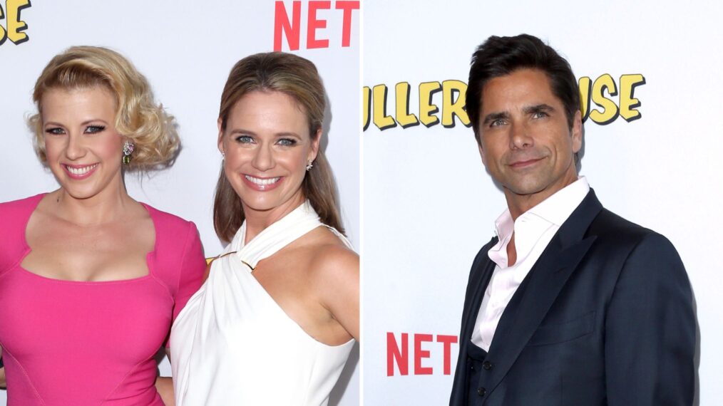 Jodie Sweetin and Andrea Barber, John Stamos