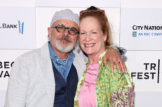 Joe Pantoliano and Nancy Sheppard attend the The Sopranos 25th Anniversary Reunion: WISE GUY David Chase and The Sopranos during the 2024 Tribeca Festival at Beacon Theatre on June 13, 2024 in New York City.