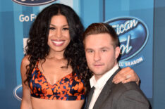 Singer Jordin Sparks and Blake Lewis attends FOX's 'American Idol' Finale