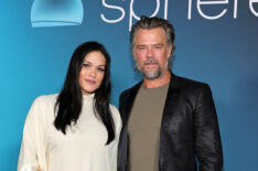 Audra Mari and Josh Duhamel attend the grand opening of Sphere on September 29, 2023 in Las Vegas
