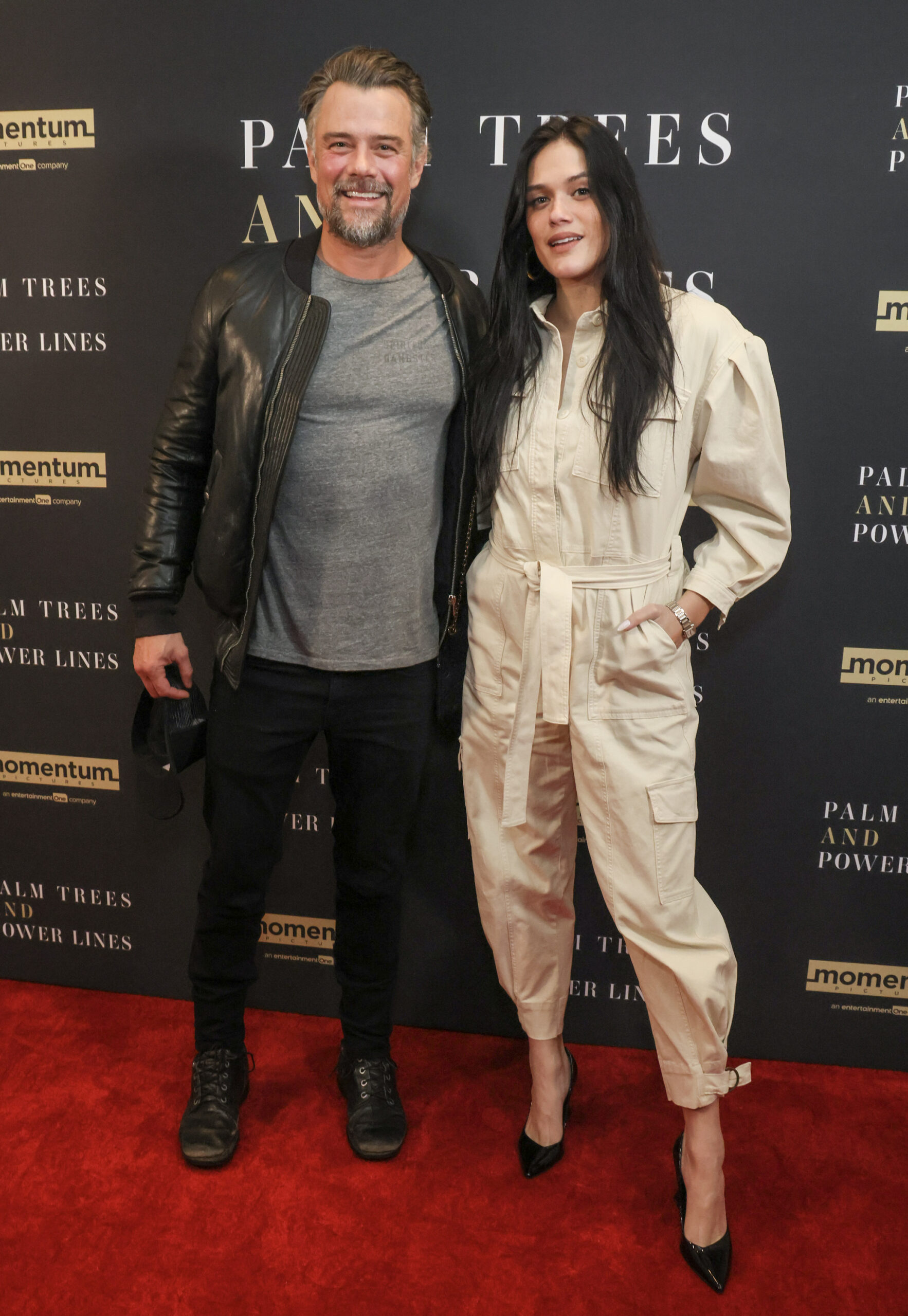 Josh Duhamel and Audra Mari attend the Los Angeles premiere of 