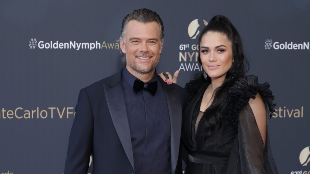 Josh Duhamel and Audra Mari attend the 'Nymphes D'Or - Golden Nymphs' Award Ceremony