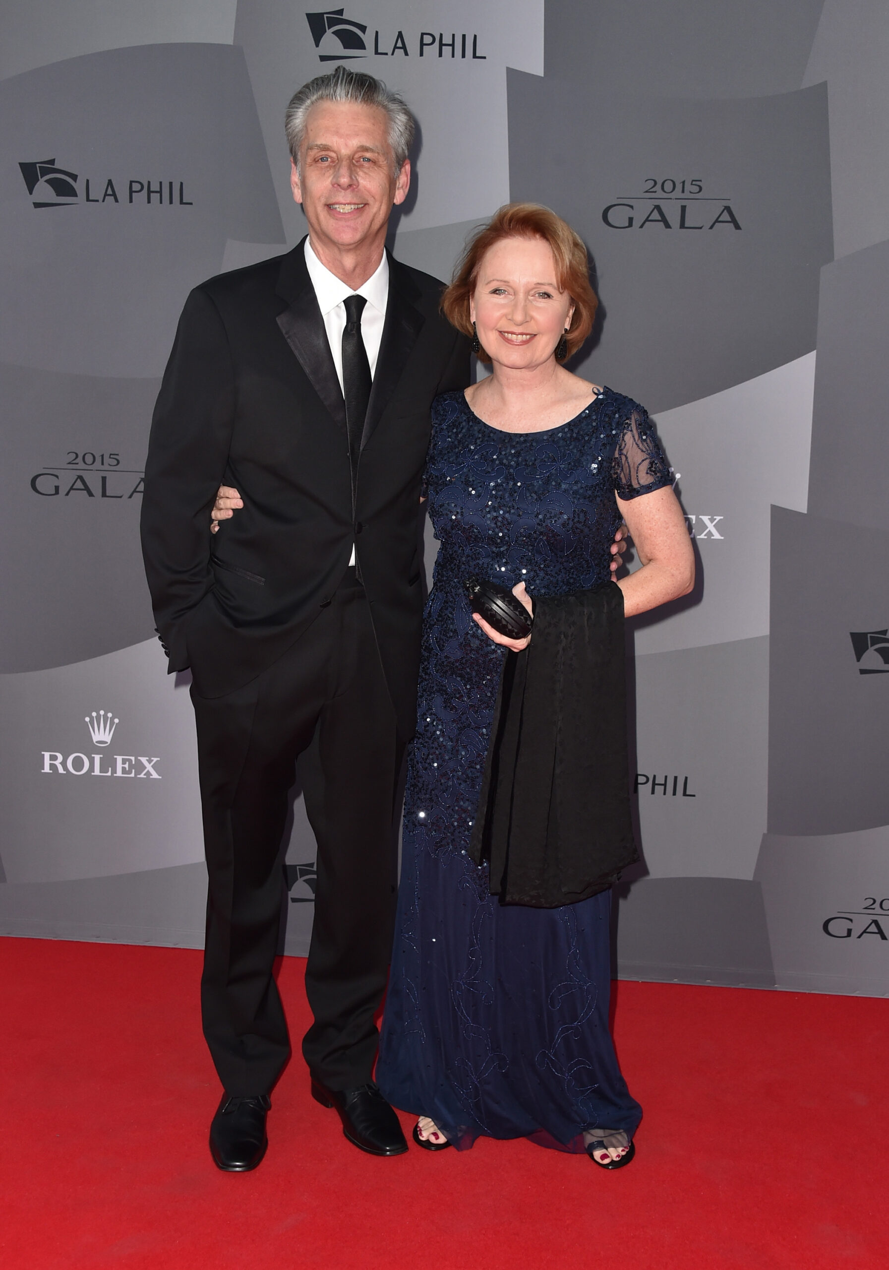 Director Michael Ritchie (L) and actress Kate Burton attend The Los Angeles Philharmonic 2015/2016 Season Opening Night Gala