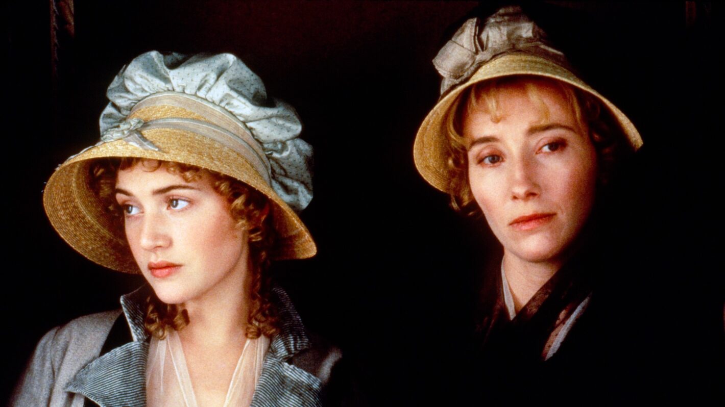 SENSE AND SENSIBILITY, from left: Kate Winslet, Emma Thompson, 1995.