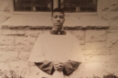 Lionel Richie as an altar boy in church