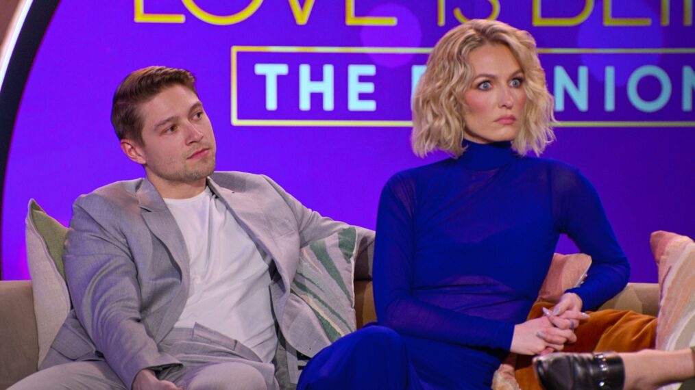 Mason Horacek, Meg Fink at the 'Love Is Blind' Season 8 reunion