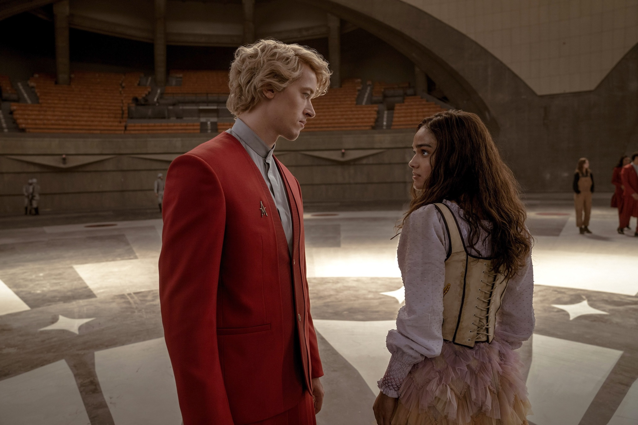 Tom Blyth, Rachel Zegler in 'THE HUNGER GAMES: THE BALLAD OF SONGBIRDS AND SNAKES'