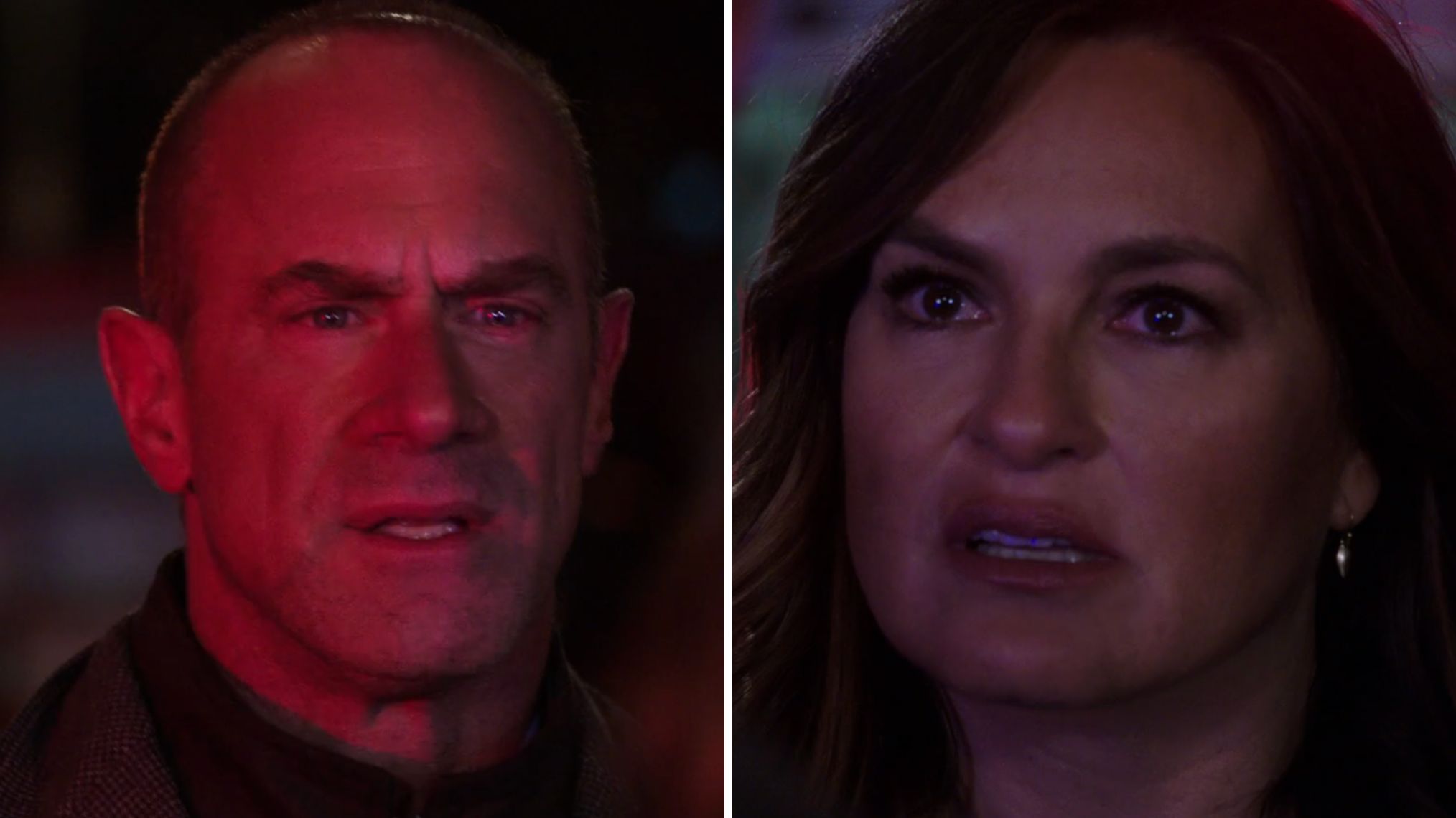 Mariska Hargitay and Christopher Meloni in Season 22 Episode 9 of 'Law & Order: SVU'