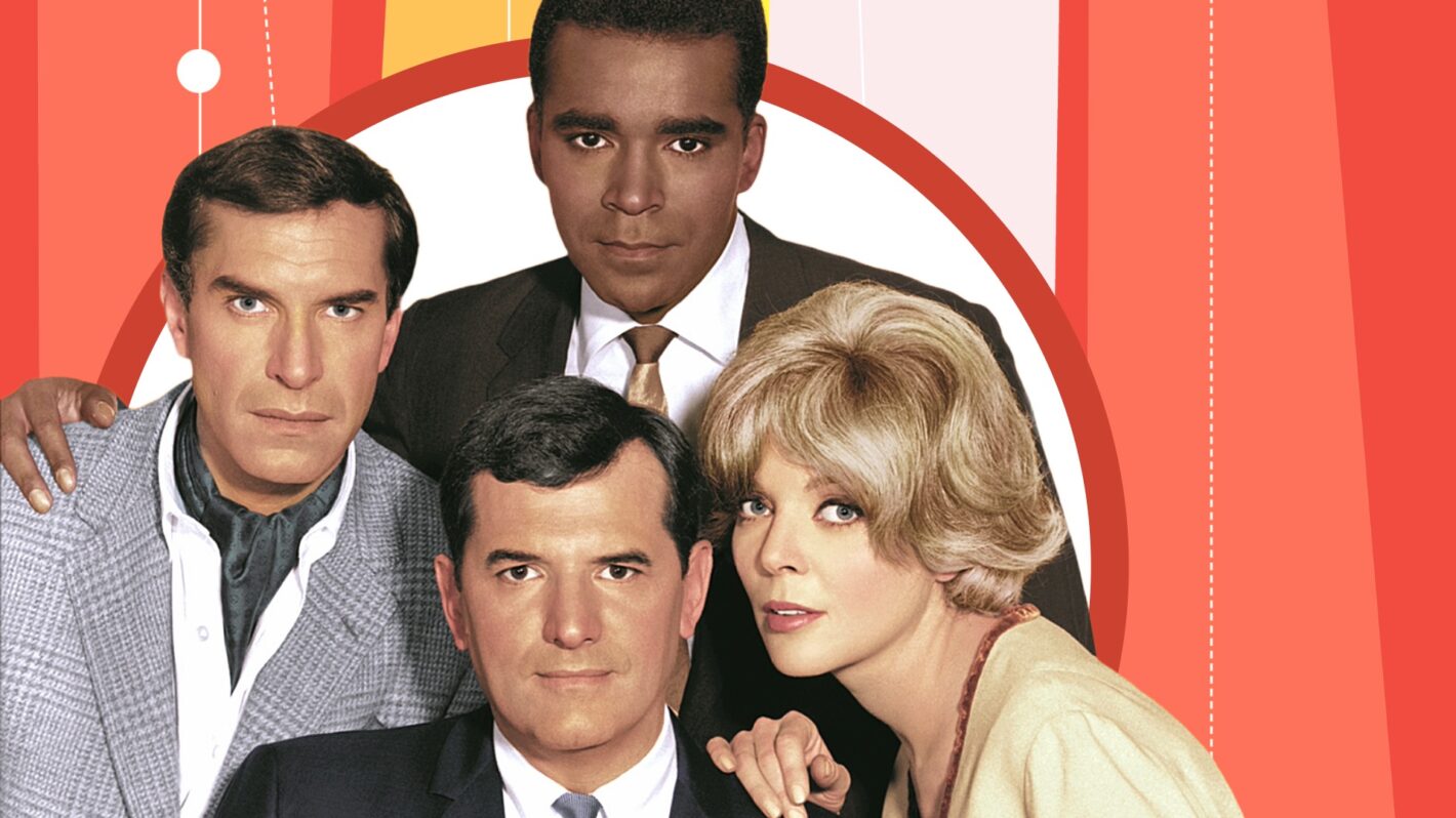 Mission Impossible 1960s TV Series with Steven Hill, Martin Landau, Barbara Bain, Greg Morris composite hero image