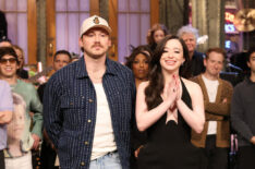 Morgan Wallen and Mikey Madison on SNL