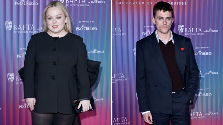 Nicola Coughlan and Jake Dunn attends the BAFTA Television and Television Craft Nominees' Party