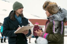 Braeden Clark and Anna Lambe as Kuuk and Siaja in 'North of North' Season 1