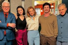 Steve Martin, Selena Gomez, Renee Zelleweger, Logan Lerman, and Christoph Waltz for 'Only Murders in the Building' Season 5