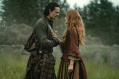 Jamie Roy and Harriet Slater as Brian and Ellen in 'Outlander: Blood of My Blood'