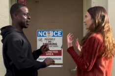 Sterling K. Brown and Shailene Woodley behind the scenes of 'Paradise' Season 2