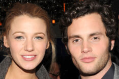 Actors Penn Badgley and Blake Lively attend the after party for the premiere of 'The Stepfather'