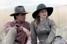 Walton Goggins, Meredith Monroe as Laura Ingalls Wilder in Beyond the Prairie: The True Story of Laura Ingalls Wilder