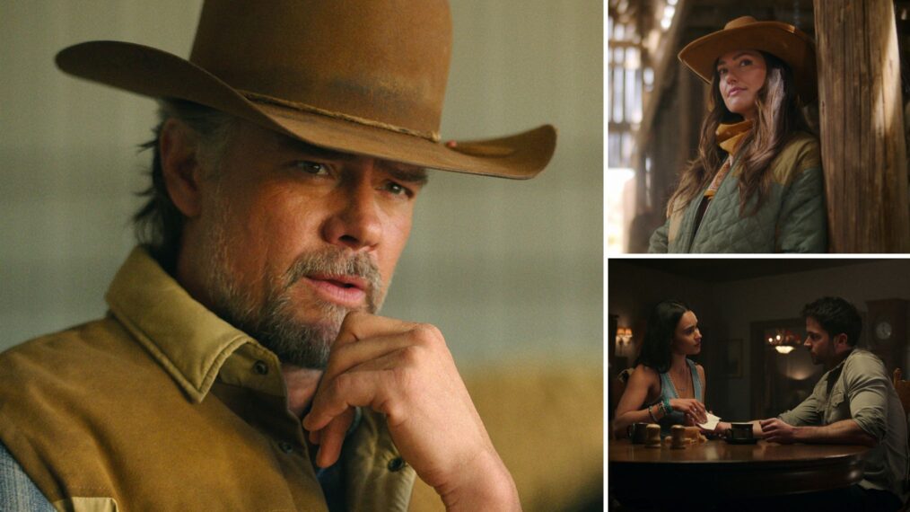 Josh Duhamel, Minka Kelly, Marianly Tejada, and Jack Schumacher on 'Ransom Canyon'