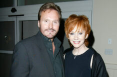 Reba McEntire and her husband Narvel Blackstock attend the WB Television Network Upfront All-Star Party