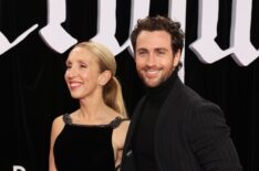 Sam Taylor-Johnson and Aaron Taylor-Johnson attend the world premiere of 'Nosferatu'