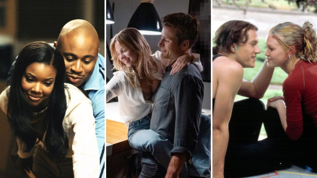 Gabrielle Union and LL Cool J in 'Deliver Us From Eva,' Sydney Sweeney and Glen Powell in 'Anyone But You,' Heath Ledger and Julia Stiles in '10 Things I Hate About You'