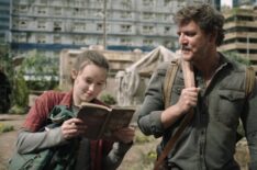 Bella Ramsey as Ellie and Pedro Pascal as Joel in 'The Last of Us' Season 1 Episode 9 - 'Look for the Light'