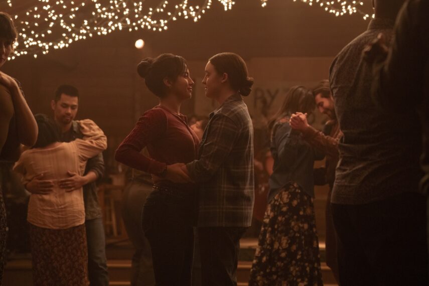 Isabela Merced and Bella Ramsey as Dina and Ellie in 'The Last of Us' Season 2