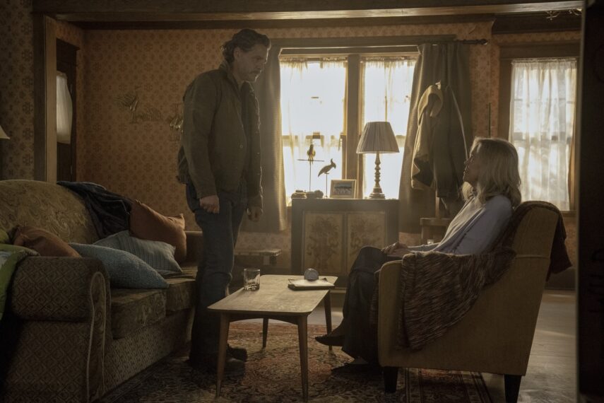 Pedro Pascal and Catherine O'Hara in 'The Last of Us' Season 2