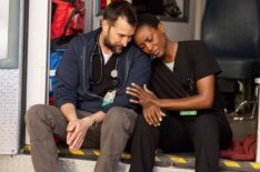 Noah Wyle and Tracy Ifeachor in 'The Pitt' Season 1