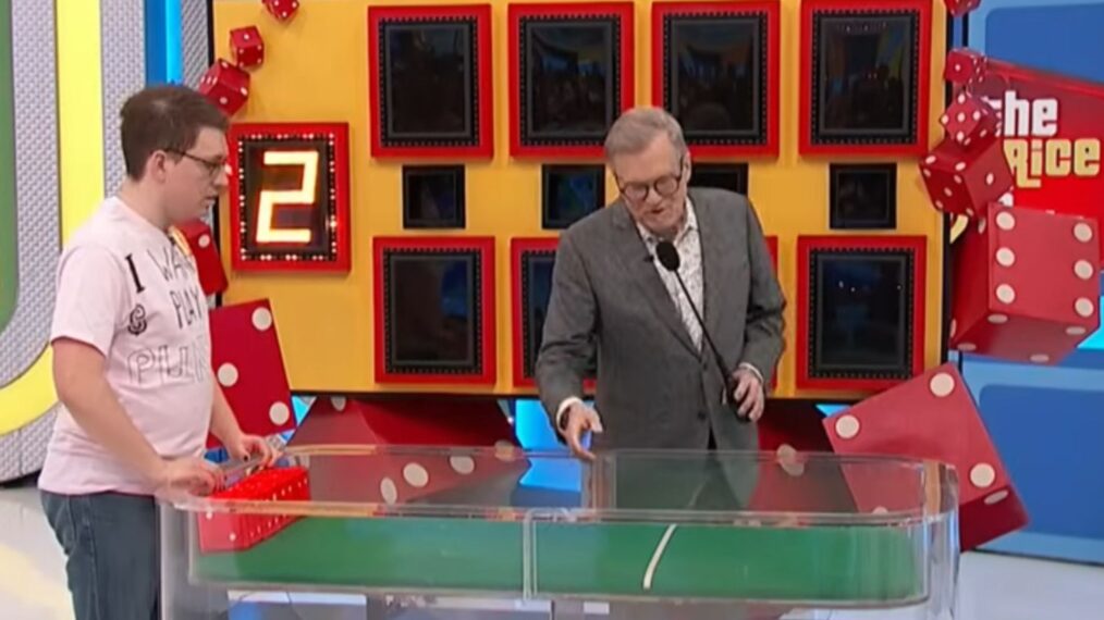 The Price is Right contestant James playing Dice Game with Drew Carey on April 15, 2025