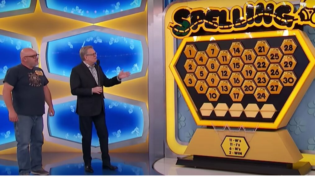 The Price Is Right contestant Brenyt play Spelling Bee on April 25, 2025
