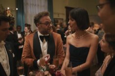 Seth Rogen and Rebecca Hall in 'The Studio' Season 1 Episode 6 - 'The Pediatric Oncologist'