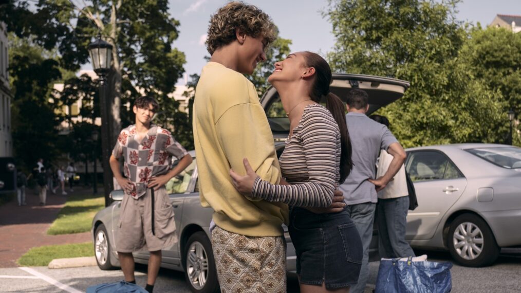 Gavin Casalegno, Lola Tung, and Sean Kaufman in 'The Summer I Turned Pretty' Season 3