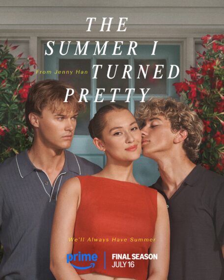 Christopher Briney, Lola Tung, and Gavin Casalegno in 'The Summer I Turned Pretty' Season 3 poster